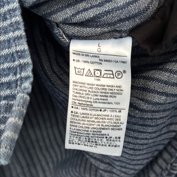 Banana Republic Blue Striped Casual Button Down Shirt - Picture 2 of 5